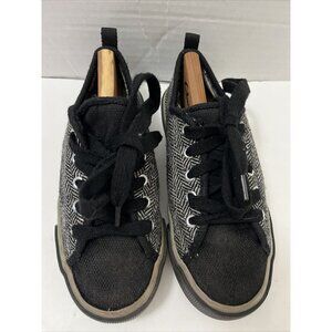 Crazy 8 Kids Size 1 Black  Gray casual comfort  sneaker Shoes